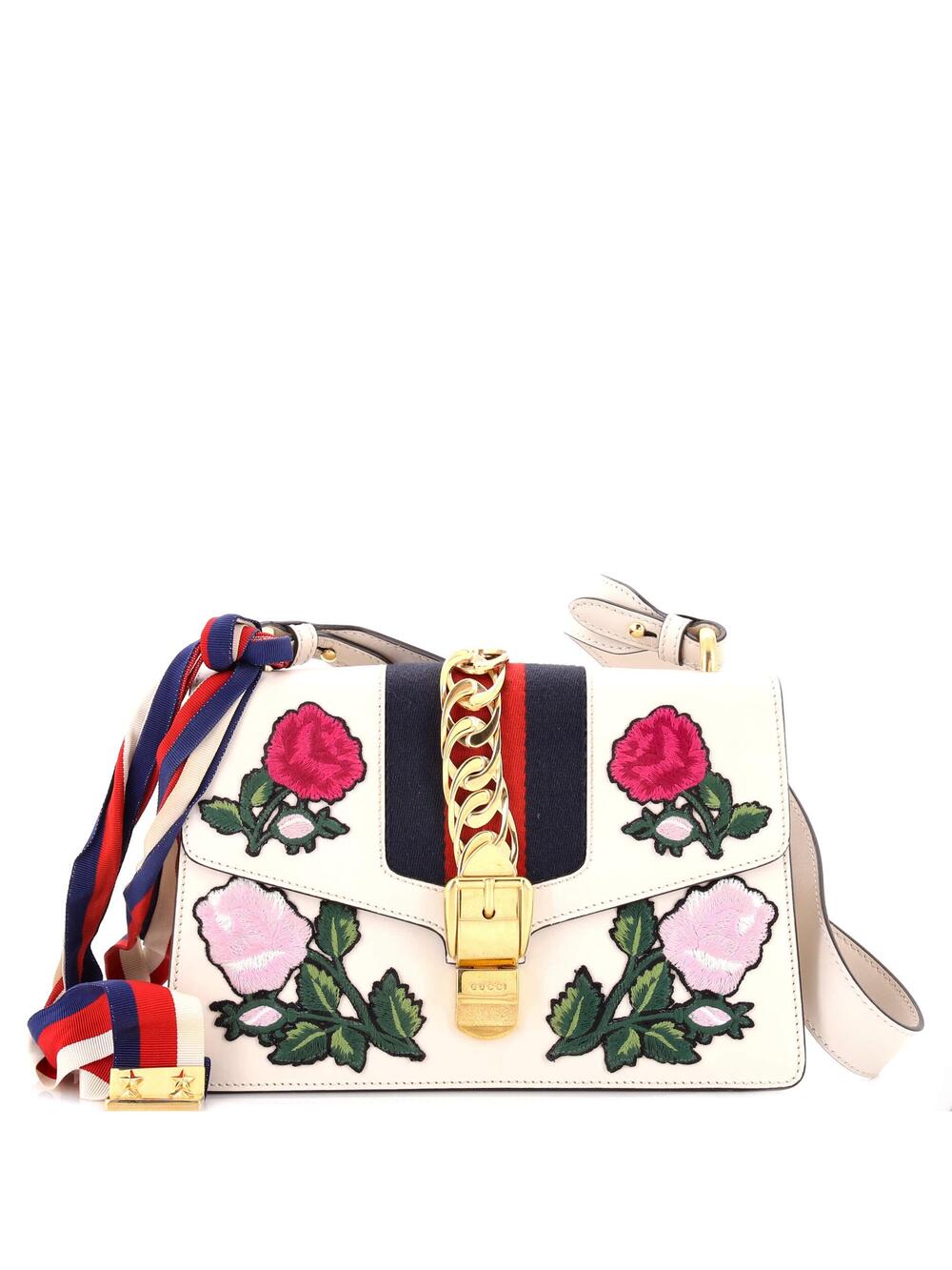 Gucci Sylvie Shoulder Bag Embroidered #340006G98B
